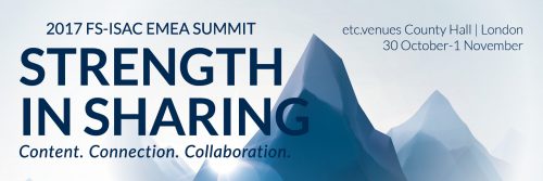 FS ISAC EMEA Summit 2017 TPRM Banner